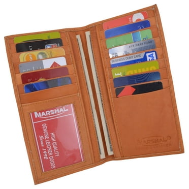 Men's Leather Credit Card Holder Purse Bifold Long Wallet Clutch Money Clip Men's Leather Credit Card Holder Purse Bifold Long Wallet Clutch Money Clip